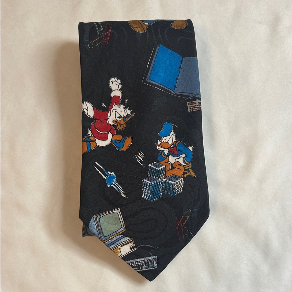 Black Cartoon Character Tie
